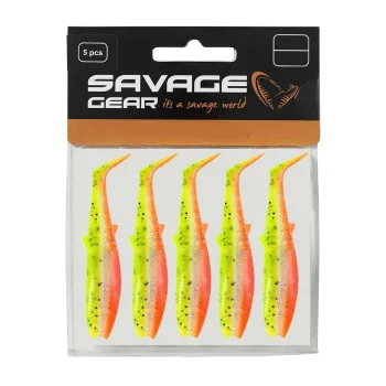 Силиконова примамка SAVAGE GEAR Cannibal Shad 10cm 9g Lemon Cracker 5pcs