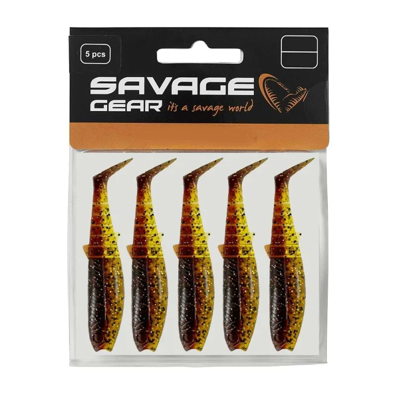 Силиконова примамка SAVAGE GEAR Cannibal Shad 10cm 9g Motoroil UV 5pcs