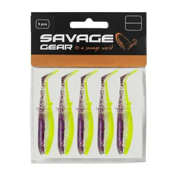 Силиконова примамка SAVAGE GEAR Cannibal Shad 10cm 9g Purple Glitter Bomb 5pcs