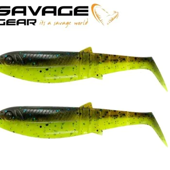 Силиконова примамка SAVAGE GEAR Cannibal Shad 15cm 33g Chartreuse Pumpkin 2pcs
