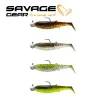 Силиконова примамка SAVAGE GEAR Cannibal Shad 10cm 9g+10g #3/0 Clearwater Mix 4+4pcs