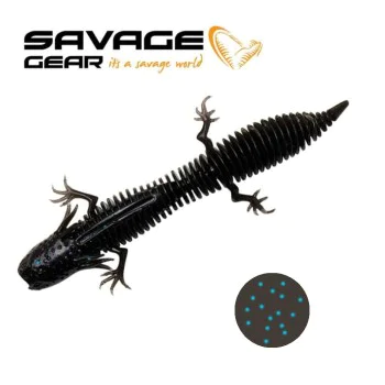 Силиконова примамка SAVAGE GEAR Ned Salamender 7.5cm 3g Floating Black and Blue - 5pcs