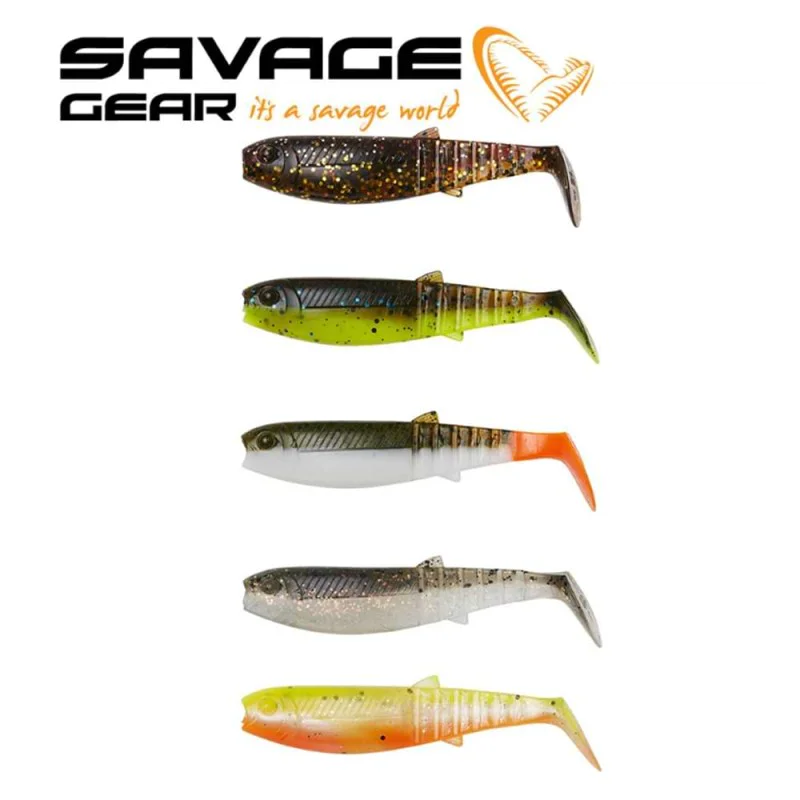 Кутия с примамки SAVAGE GEAR Cannibal Shad Kit 10cm and 12.5cm Mixed Colors 36pcs