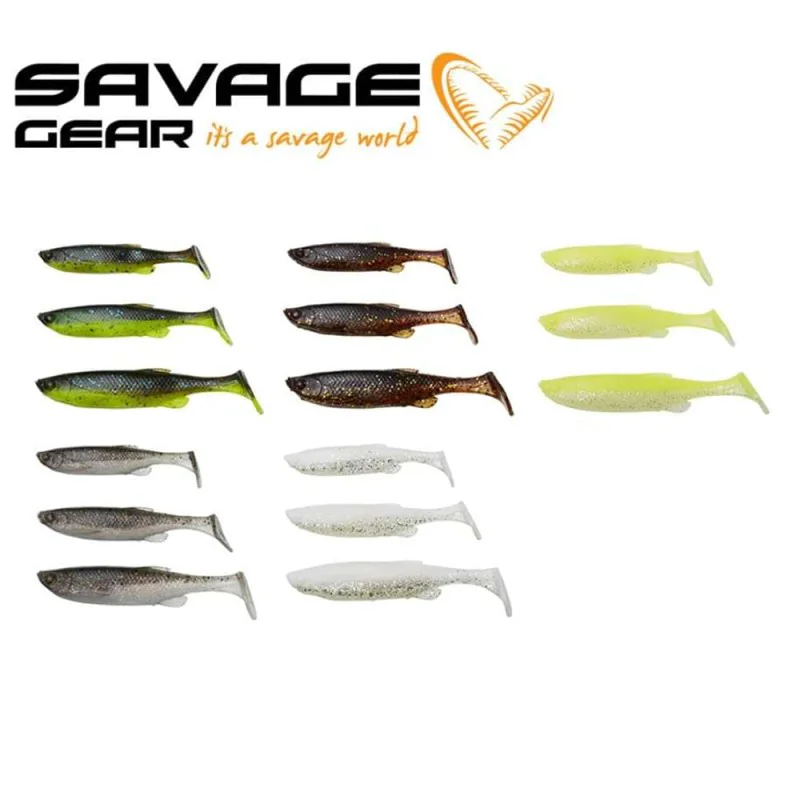 Кутия с примамки SAVAGE GEAR Fat Minnow T-Tail Kit 7.5cm - 9cm - 10.5cm Mixed Colors 36pcs