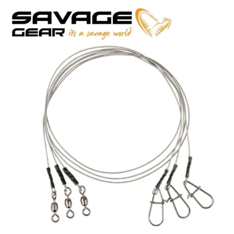 Метален повод SAVAGE GEAR Carbon49 Trace 40cm 0.60mm 16kg 3pcs