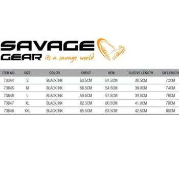 Тениска SAVAGE GEAR Signature Logo T-Shirt - Black Ink