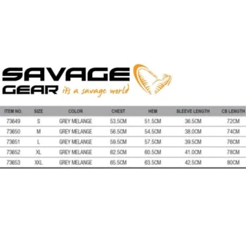 Тениска SAVAGE GEAR Signature Logo T-Shirt - Grey Melange