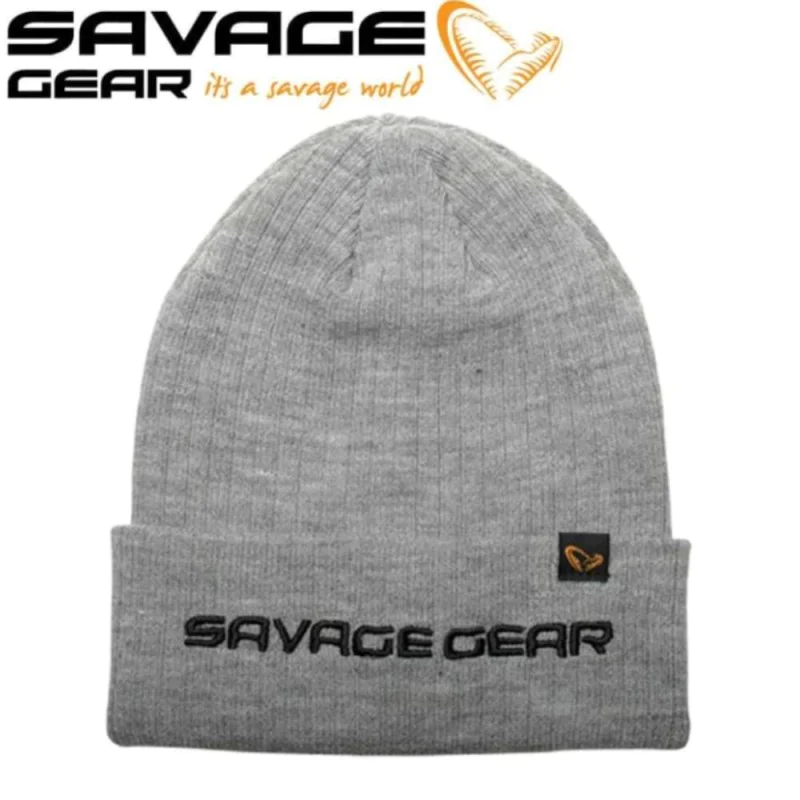 Шапка SAVAGE GEAR Fold-Up Beanie Light Grey Melange