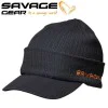 Зимна шапка с козирка SAVAGE GEAR Peak Beanie One Size - Rock Grey