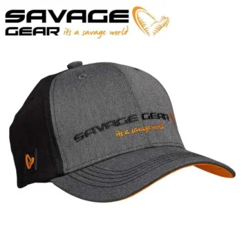Шапка SAVAGE GEAR Strike Cap - Grey Melange and Black