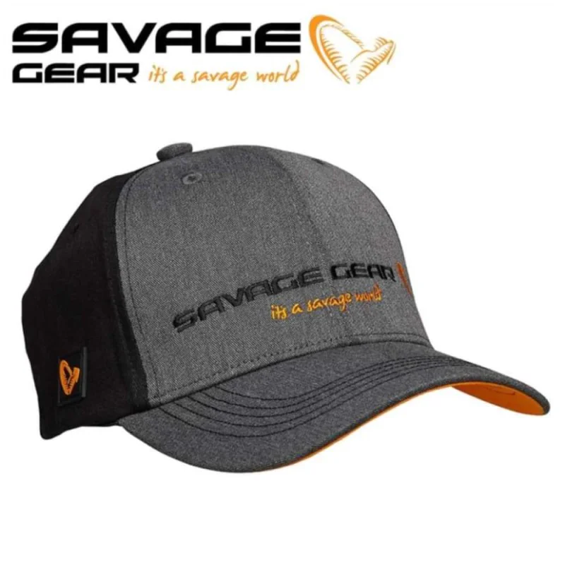Шапка SAVAGE GEAR Strike Cap - Grey Melange and Black
