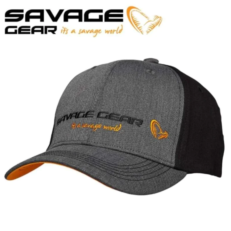 Шапка SAVAGE GEAR Strike Cap - Grey Melange and Black