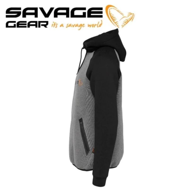 Суитшърт SAVAGE GEAR Tec-Foam Hoodie Dark Grey Melange