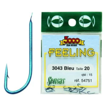 Куки единични SENSAS Hooks 3043 Blue
