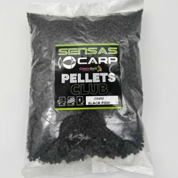 Пелети за хранене SENSAS Pellet Club Black Fish 4mm 1kg