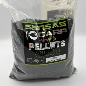 Пелети за хранене SENSAS Pellet Club Black Fish 4mm 1kg