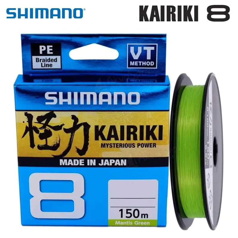 Плетено влакно SHIMANO Kairiki 8 Mantis Green - 150m