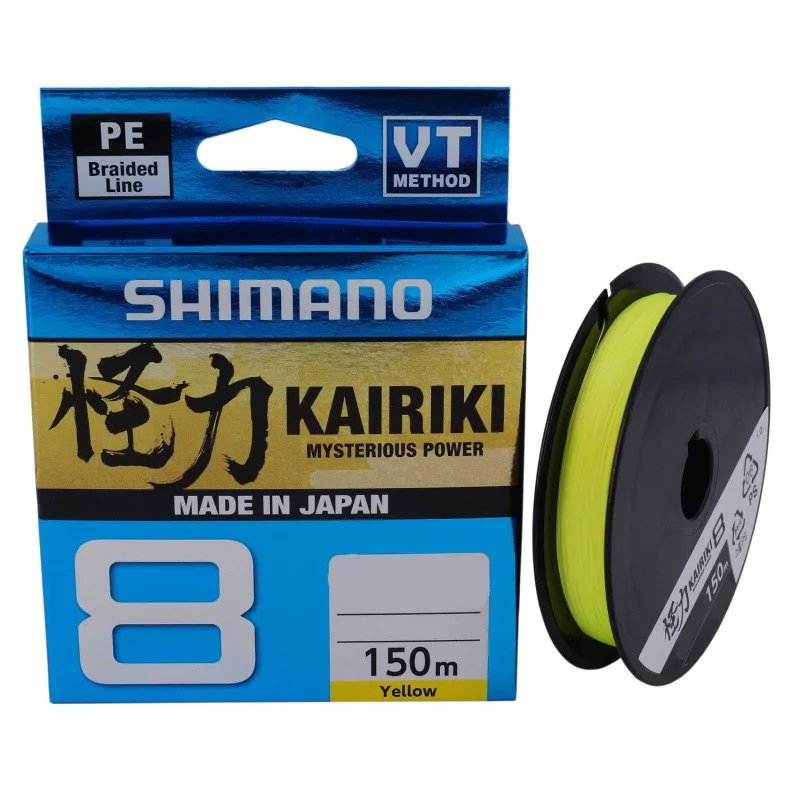 Плетено влакно SHIMANO Kairiki 8 Yellow - 150m