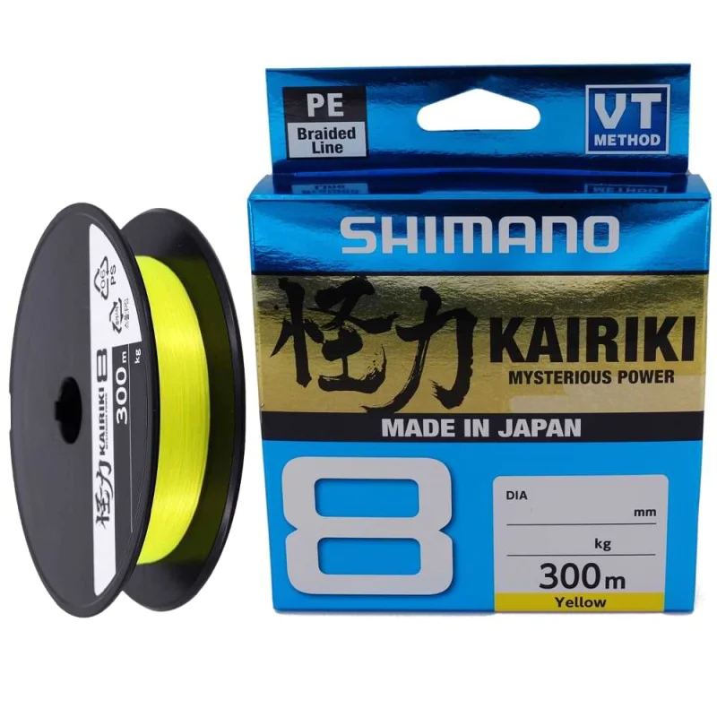 Плетено влакно SHIMANO Kairiki 8 Yellow - 300m