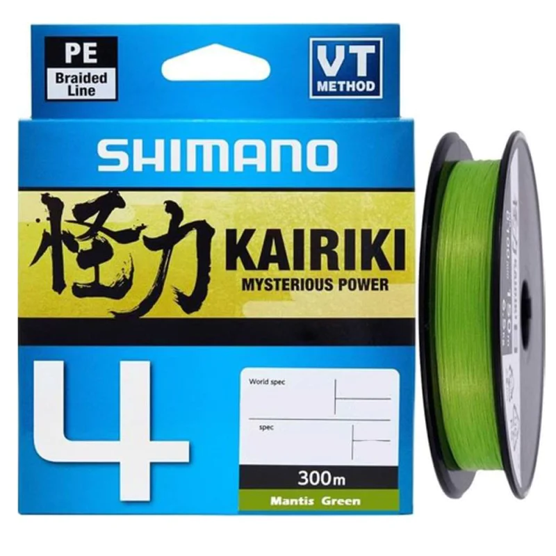 Плетено влакно SHIMANO Kairiki 4 300m - Mantis Green