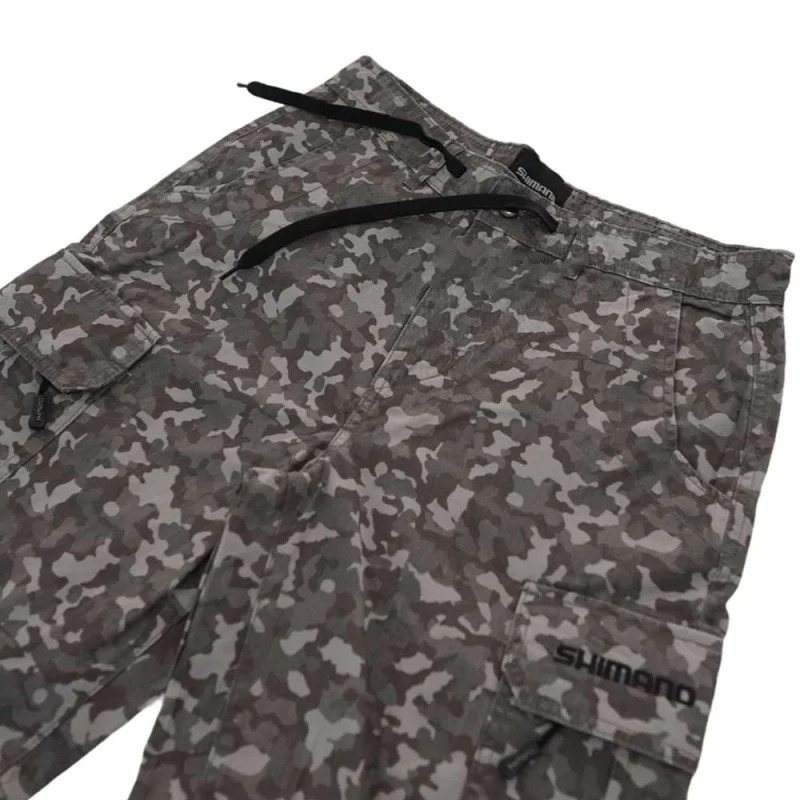 Къси панталони SHIMANO Cargo Shorts Grey Camo