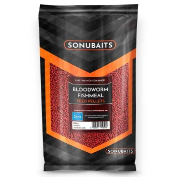 Пелети за хранене SONUBAITS Bloodworm Fishmeal Feed Pellets