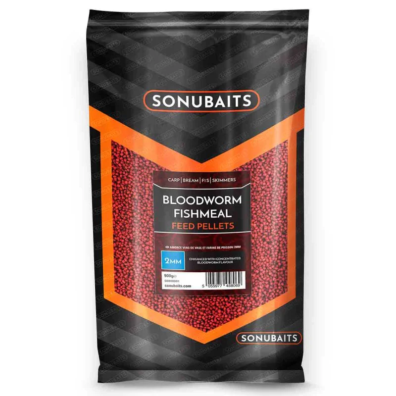 Пелети за хранене SONUBAITS Bloodworm Fishmeal Feed Pellets
