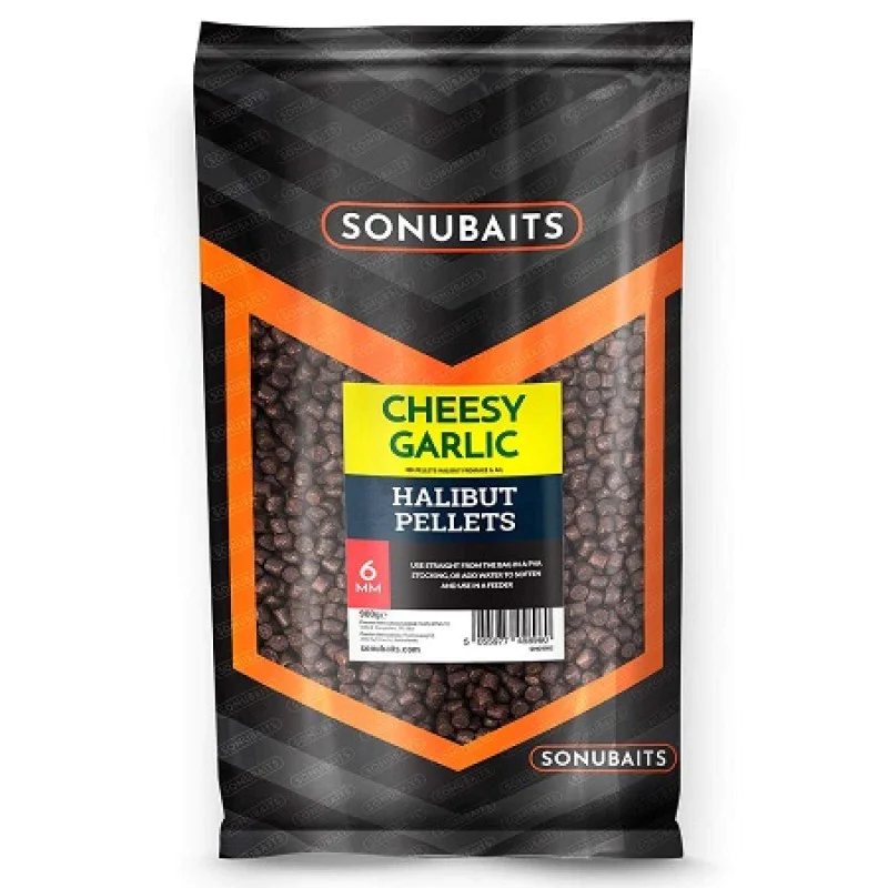 Пелети за хранене SONUBAITS Cheesy Garlic Halibut Pellets