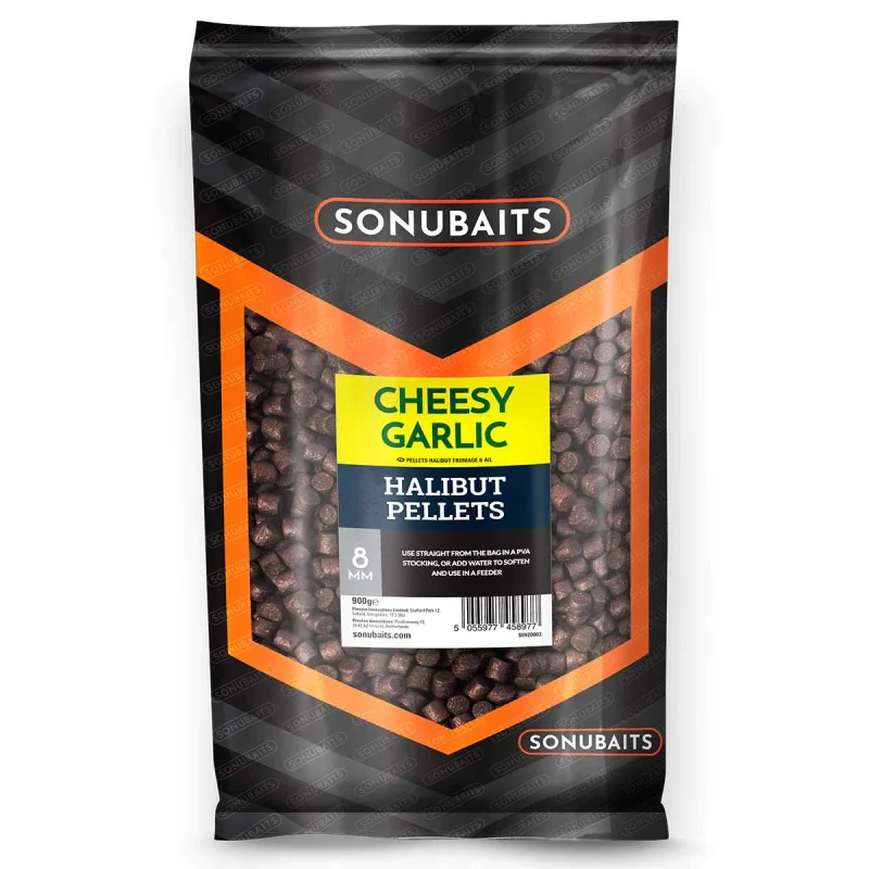 Пелети за хранене SONUBAITS Cheesy Garlic Halibut Pellets