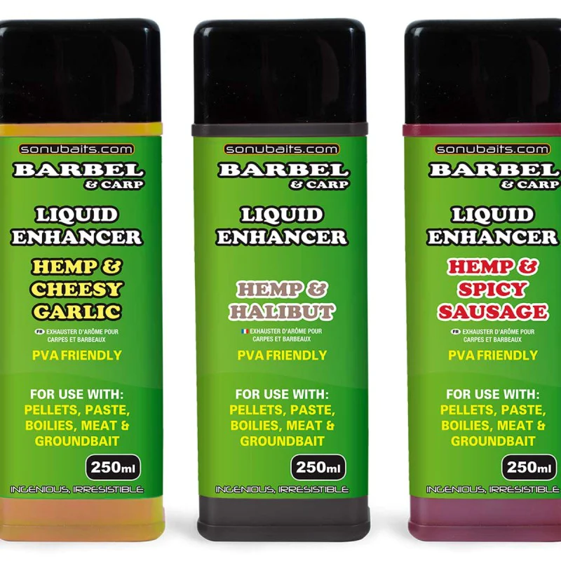 Течен ароматизатор SONUBAITS Barbel Carp Liquid Enhancer Oil Hemp