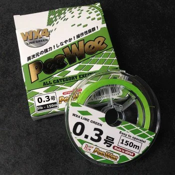 Плетено влакно Power Eye PeeWee LimeGreen WX4 - 150m