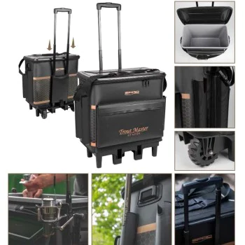 Куфар с колела TROUT MASTER Sit N Fish Caddy