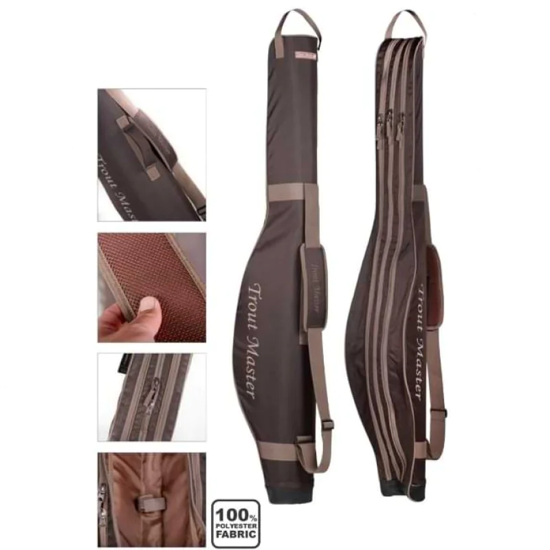 Калъф TROUT MASTER Semi Hard Triple Rod Case 140cm