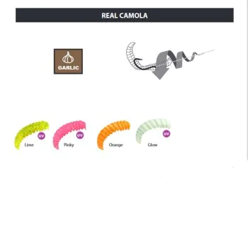 Силиконова примамка TROUT MASTER Real Camola Garlic 3cm