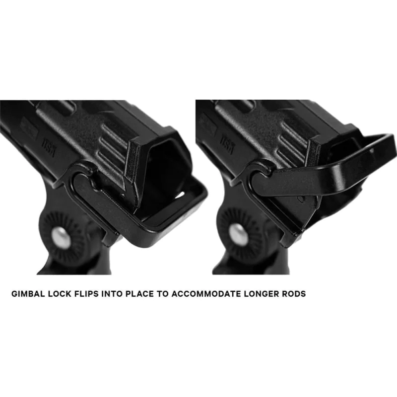 Стойка за въдица YAKATTACK AR Tube Rod Holder with Track Mounted LockNLoad Mounting System