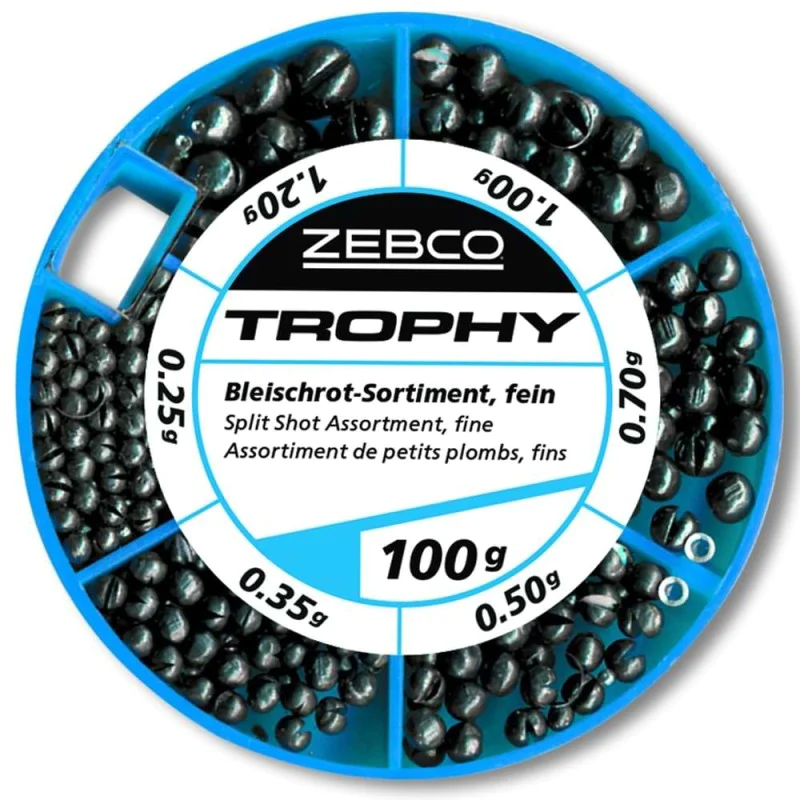 Олово ZEBCO Split Shot Assortment - 100g