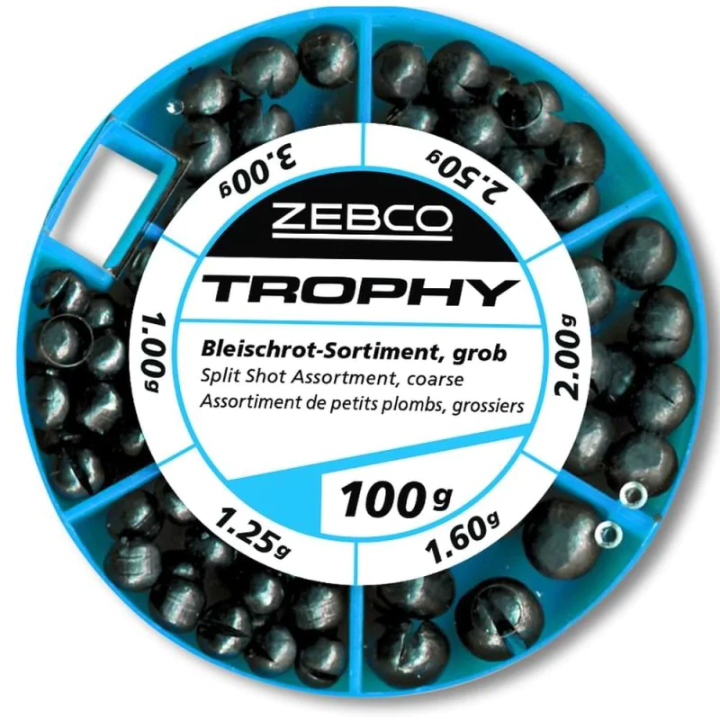 Олово ZEBCO Split Shot Assortment - 100g