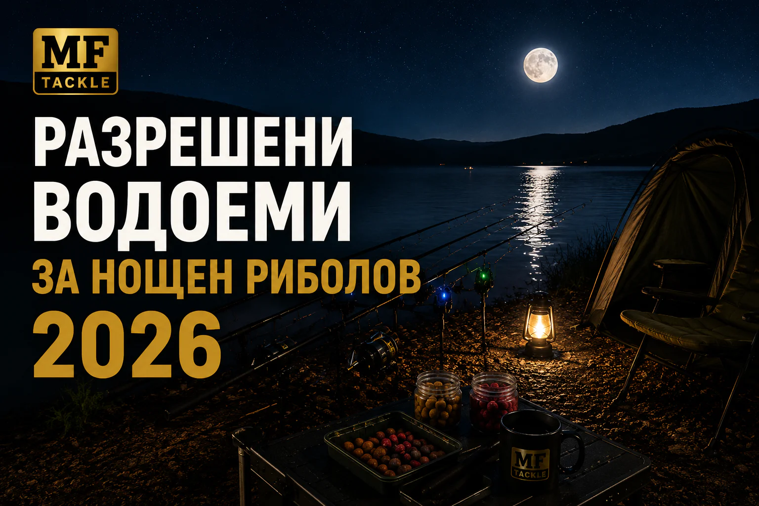 Разрешени водоеми за нощен риболов 2026 – къде и кога може да се лови