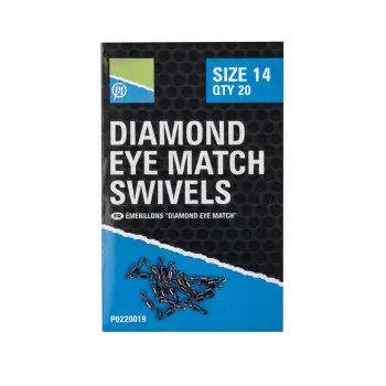PRESTON Diamond Eye Match Swivels
