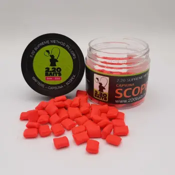 2.20 Baits Wafter Supreme Pillows Pink 6 mm Scopex & Strawberry 50 ml