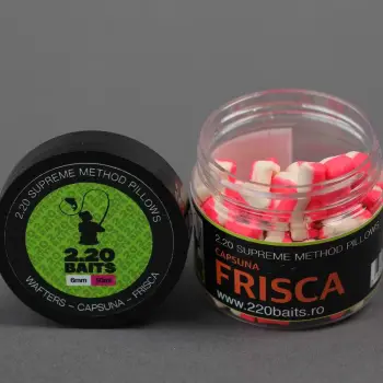 2.20 Baits Wafter Supreme Pillows White and Pink 6 mm Strawberry & Cream 50 ml