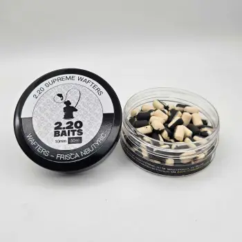 2.20 Baits Wafter Supreme White - Black 10 mm Cream & N-Butyric 50 ml