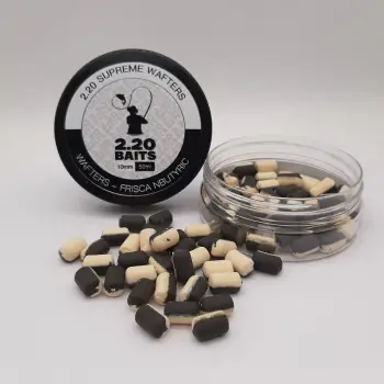 2.20 Baits Wafter Supreme White - Black 10 mm Cream & N-Butyric 50 ml