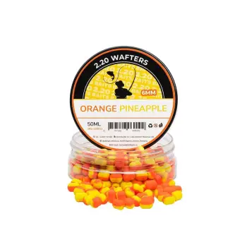 2.20 Baits Wafter 6 mm Orange - Pineaplle 50 ml