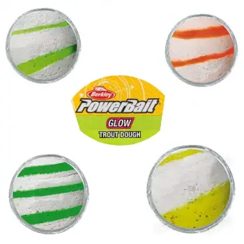 BERKLEY Glow in the Dark Trout Bait White Glow 50g