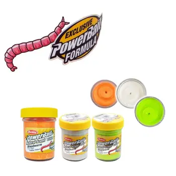 BERKLEY Natural Scent Glitter Trout Bait Bloodworm 50g