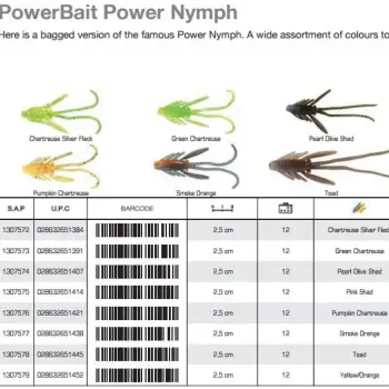 BERKLEY PowerBait Floating Power Nymph 2.5 cm