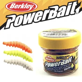 BERKLEY PowerBait Honey Worms Garlic