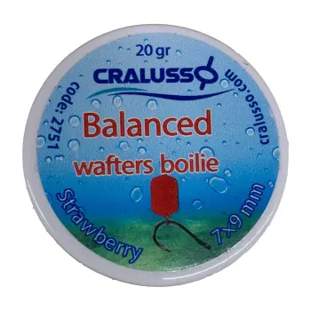 CRALUSSO Balanced Wafters Boilie Strawberry 7x9mm 20g