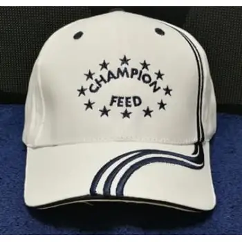 CHAMPION FEED Luxe White Cap Blue Bord